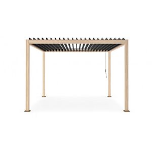 BIZZOTTO PERGOLA OCEAN 3.6X3.6 NATURAL-ANTRACITE