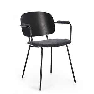BIZZOTTO SEDIA C-BR SIENNA GRIGIO SCURO