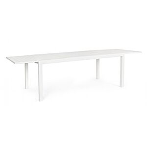 BIZZOTTO Tavolo da giardino allungabile HILDE 200-300X100 bianco LD30