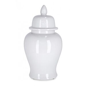 BIZZOTTO VASO YUAN C-TAPPO CERAMICA BIANCO H43
