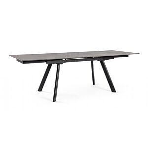 BIZZOTTO Tavolo allungabile da giardino JARKKO 160–240x90 nero