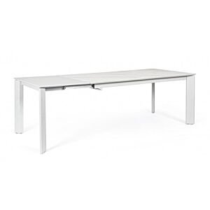 BIZZOTTO TAV ALL BRIVA BIANCO-GRIGIO CH 160-220X90