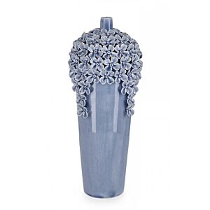 BIZZOTTO VASO DECORATIVO TREASURE AZZURRO H40
