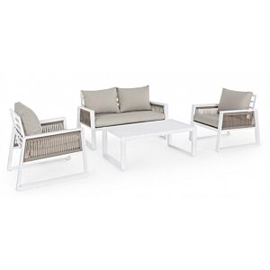 BIZZOTTO SET4 SALOTTO C-C CAPTIVA BIANCO LH30