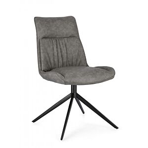 BIZZOTTO SEDIA JORDAN PU GRIGIO