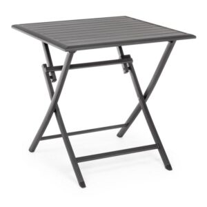 BIZZOTTO tavolo da giardino pieghevole ELIN 70 × 70 antracite