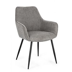 BIZZOTTO SEDIA C-BR CORA NERO/GRIGIO SCURO