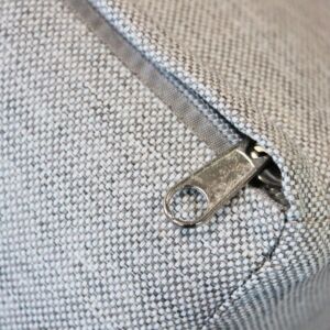 Set da giardino SAINT JOHN bianco con cuscini grigio chiaro