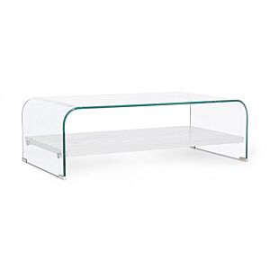 BIZZOTTO TAVOLINO 2P LINE WOOD BIANCO 110X55
