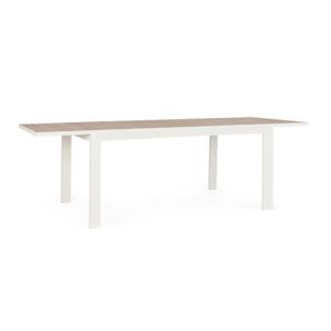 BIZZOTTO tavolo da pranzo da giardino allungabile BELMAR 160–240 × 100 vapor