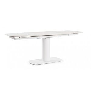 BIZZOTTO Tavolo da pranzo da giardino estensibile JEREMIAS 140-200X80 bianco