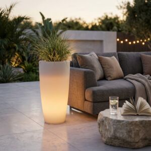 VASO LUMINOSO HYDRA 70 h CON LED MULTICOLOR E BATTERIA SOLARE