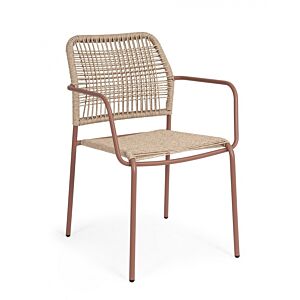 BIZZOTTO Sedia da giardino JABLE Coral con braccioli