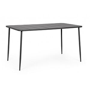 BIZZOTTO Tavolo da giardino YARA 140x80 – antracite