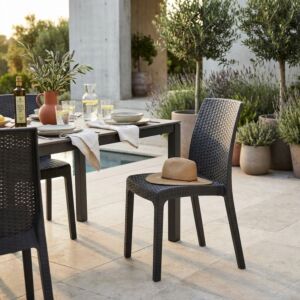 Sedia da giardino VIRGINIA colore Taupe WI-806916-TAUP