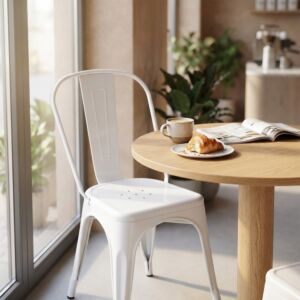Sedia da pranzo da giardino LOLA bianca