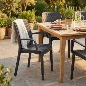 Sedia da giardino INDIANA colore Taupe WI806917-TAUP