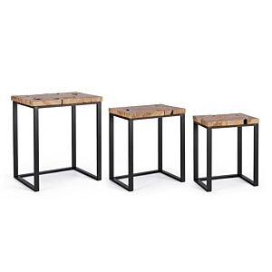 BIZZOTTO SET3 TAVOLINO ELWOOD