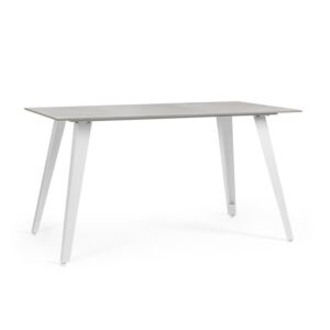BIZZOTTO tavolo da pranzo da giardino ARJETA 140X80 bianco