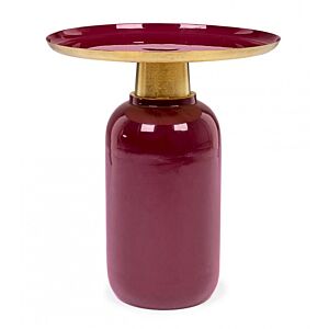 BIZZOTTO TAVOLINO NALIMA BURGUNDY D40.5