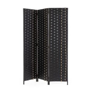 BIZZOTTO paravento 3-ante JALILA colore nero 135×180 cm