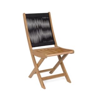 BIZZOTTO sedia da giardino pieghevole DANUBIO nera – FSC 0806990