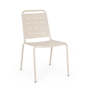 BIZZOTTO Sedia da giardino YARA con braccioli – champagne