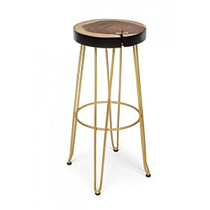 BIZZOTTO SGABELLO BAR RAKEL ORO