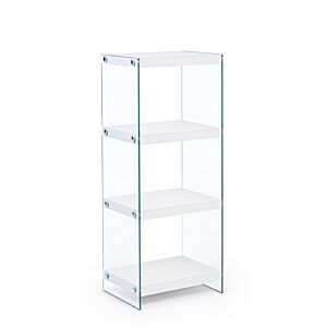 BIZZOTTO LIBRERIA 4P LINE WOOD BIANCO