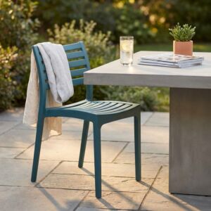 Sedia da giardino EVELINE – verde petrolio
