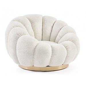 BIZZOTTO POLTRONA GIREVOLE FLOREL NATURALE