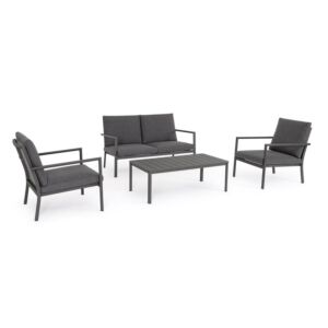 BIZZOTTO salotto da giardino SET4 KONNOR antracite CX23