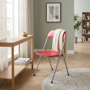 Sedia pieghevole SLIM rossa opaca HF807076