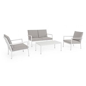 BIZZOTTO SET4 SALOTTO C-C KONNOR BIANCO CX21