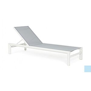 BIZZOTTO Lettino SKIPPER con ruote bianco YK11