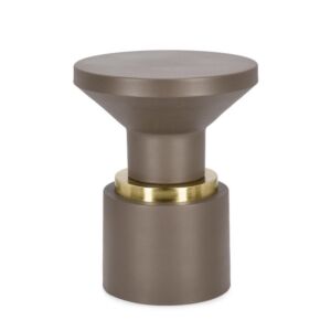 BIZZOTTO tavolino rotondo MUDIT FANGO D35