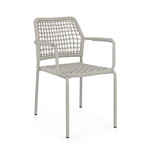 BIZZOTTO Sedia da giardino RAJADA SATURN beige con braccioli