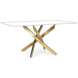 BIZZOTTO BASE TAVOLO GEORGE ORO 160X90