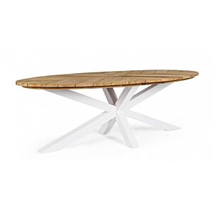 BIZZOTTO TAVOLO PALMDALE OV 240X110 BIANCO RT01