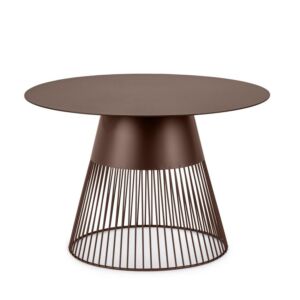 BIZZOTTO tavolino rotondo in metallo GODRIC Ø60 cm