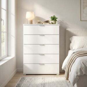 MOBILETTO 5 CASSETTI BIANCA