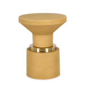 BIZZOTTO tavolino rotondo MUDIT OCRA D35