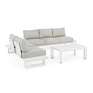 BIZZOTTO SET SALOTTO ANG.C-C KONNOR BIANCO CX21
