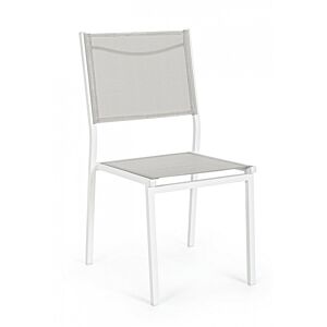 BIZZOTTO Sedia da giardino HILDE bianco/cloud LD30