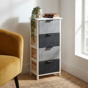 Cassettiera in legno CASIMIRO con 4 cassetti