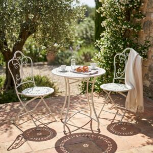 Set da giardino MORFEO - 2 sedie e tavolo rotondo Ø 60