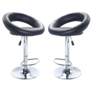 Sgabello da bar KENDAL in colore nero HF807123-NERO