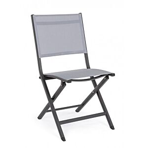 BIZZOTTO Sedia pieghevole ELIN antracite LH32