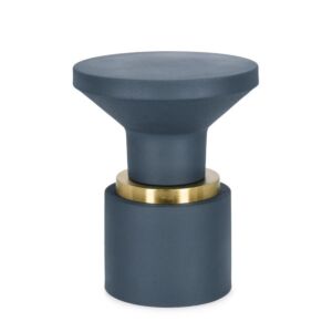 BIZZOTTO tavolino rotondo MUDIT blu scuro D35