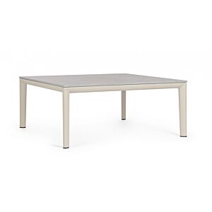 BIZZOTTO Tavolino da giardino GERALD 90X90 PELICAN